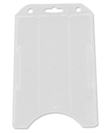 Badge Holder Card Retainer 1840-816 - Credit Card Size - Vertical Rigid Plastic - Closeout sale